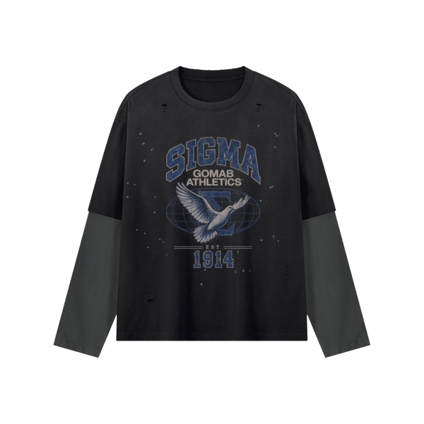 GOMAB Athletics Distressed Layered Tee