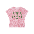 ΑΚΑ Leopard Print Crop Tee