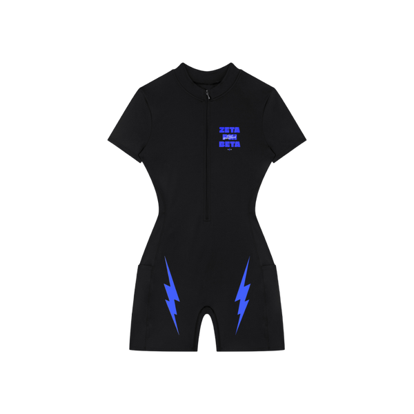 ΖΦΒ Quarter-Zip Short Sleeve Romper