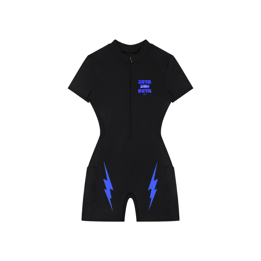 ΖΦΒ Quarter-Zip Short Sleeve Romper