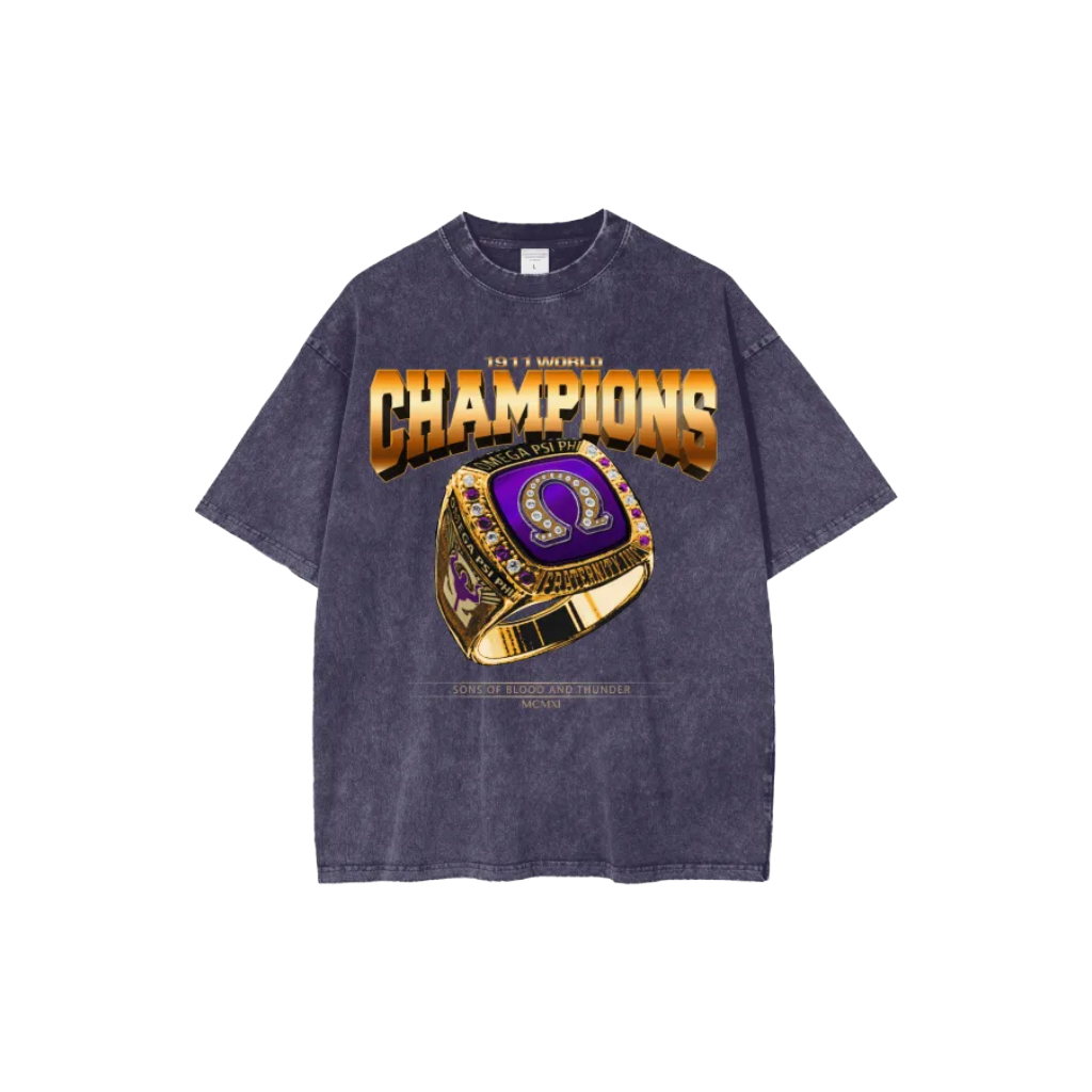 ΩΨΦ Championship Acid Wash Tee