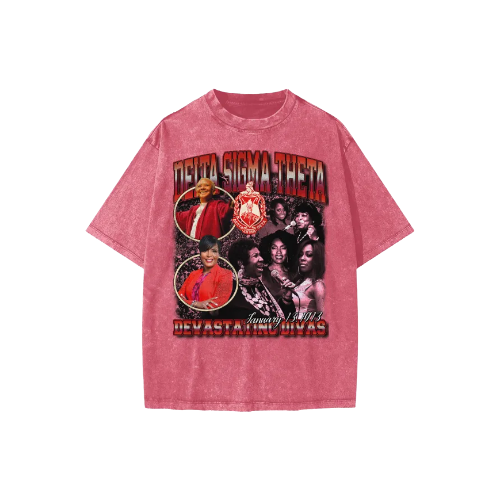 ΔΣΘ Legacy Acid Wash Tee