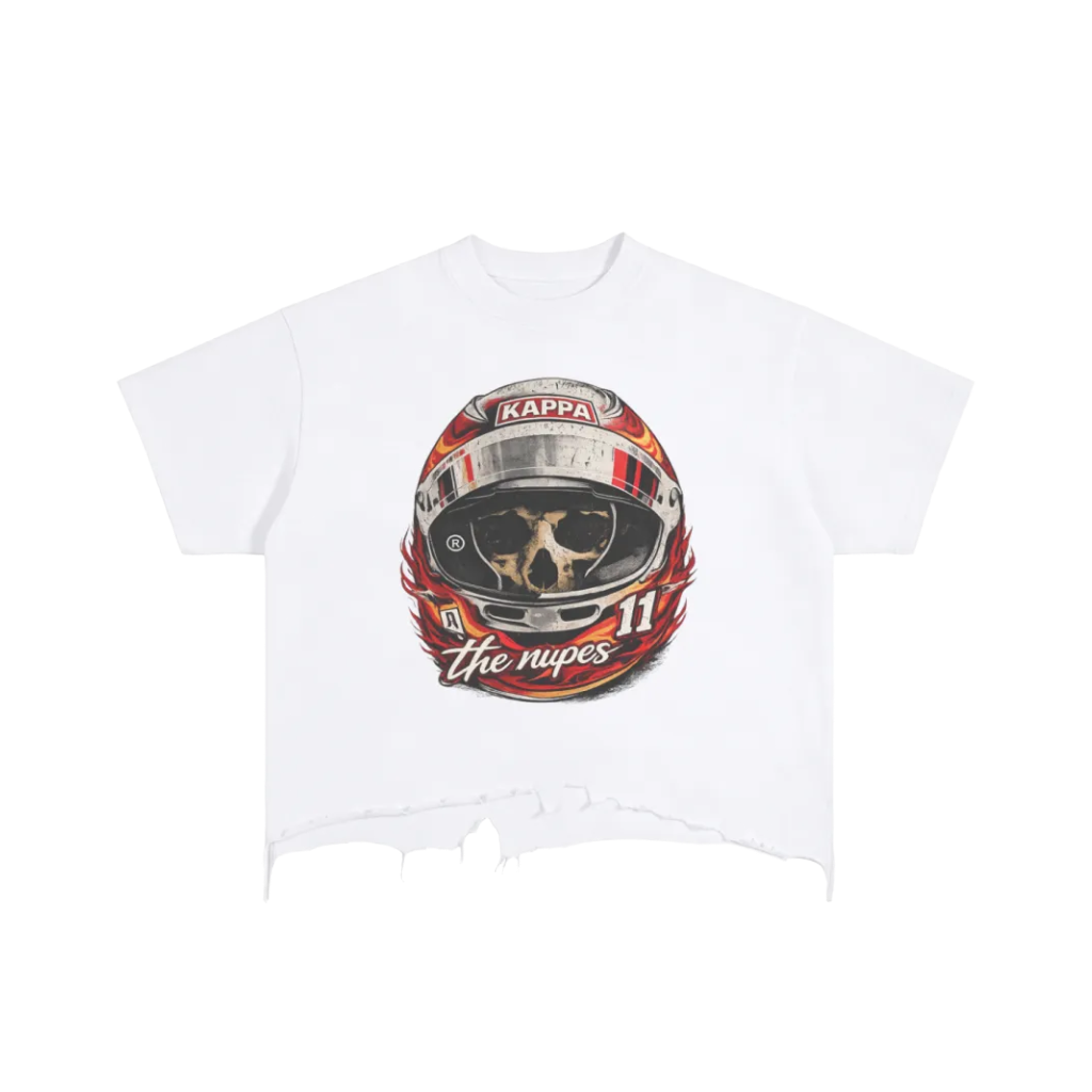 Velocity Boxy Distressed Hem Tee