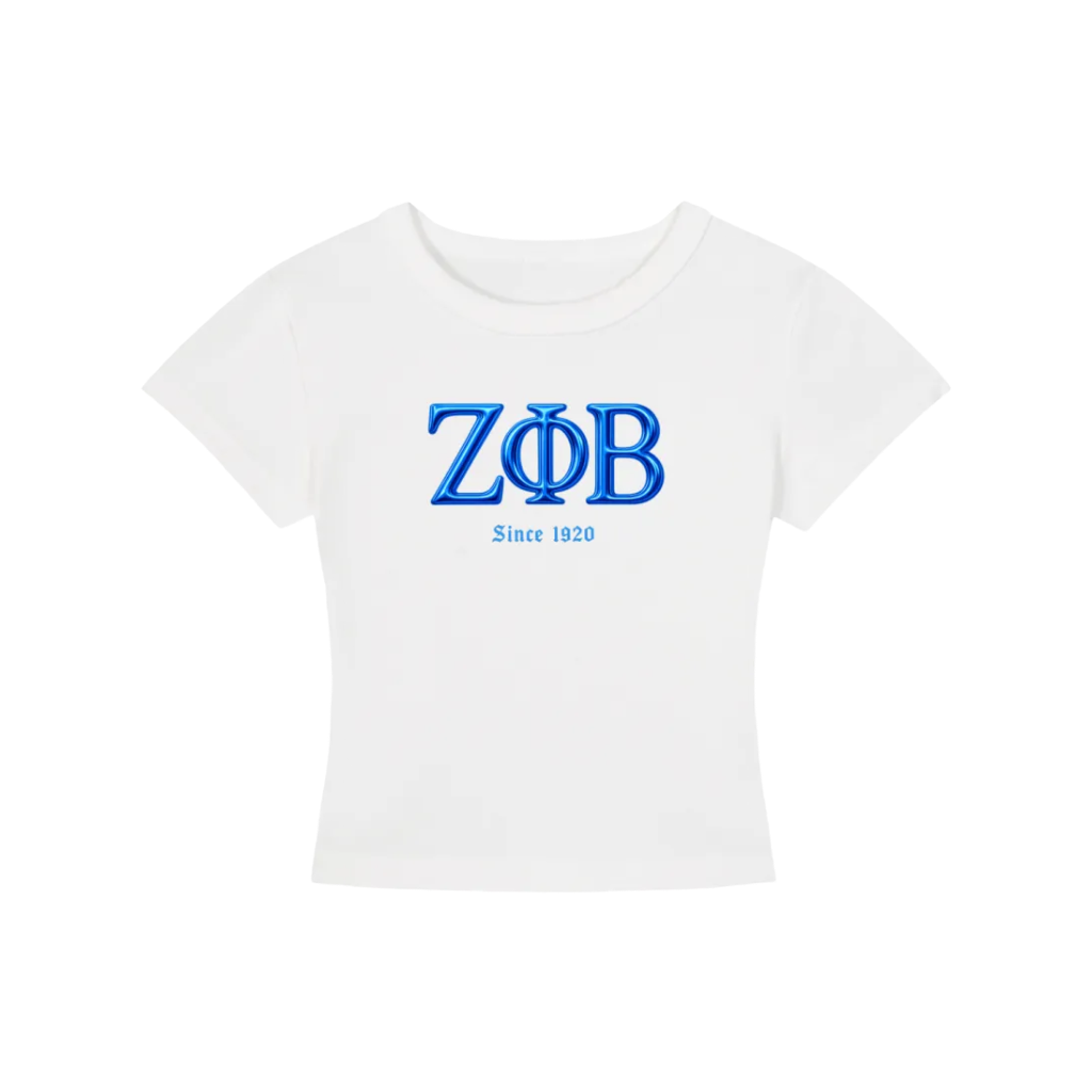 ΖΦΒ Chrome Cropped Tee