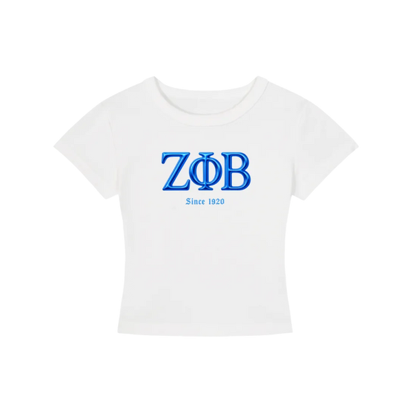 ΖΦΒ Chrome Cropped Tee