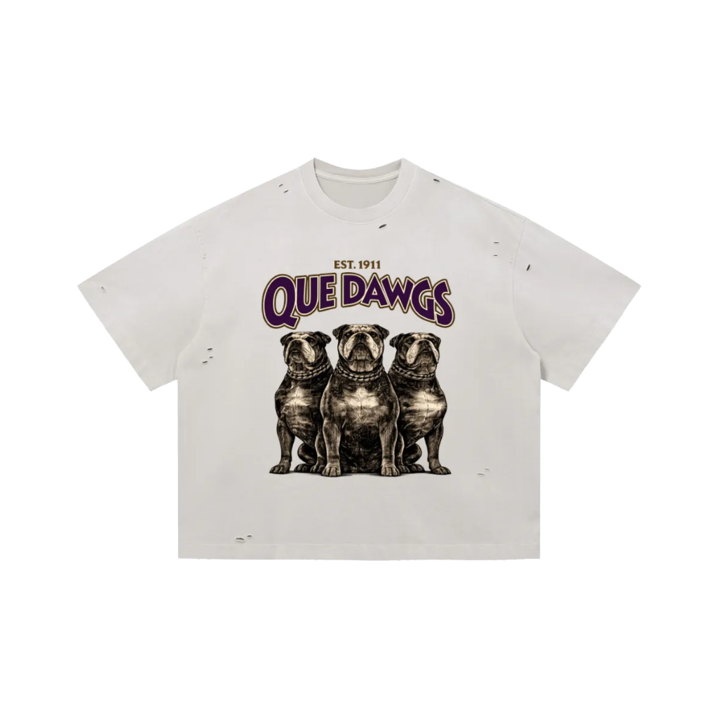 ΩΨΦ Que Dawgs Distressed Tee