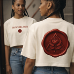 ΔΣΘ Wax Emblem Crop Tee