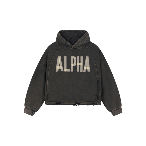 ΑΦΑ Frayed Hem Hoodie