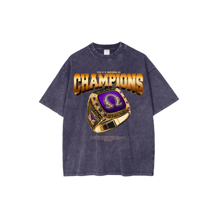 ΩΨΦ Championship Acid Wash Tee