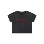 ΔΣΘ Wax Emblem Crop Tee