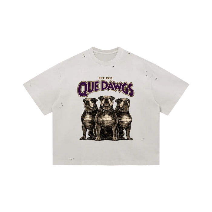 ΩΨΦ Que Dawgs Distressed Tee
